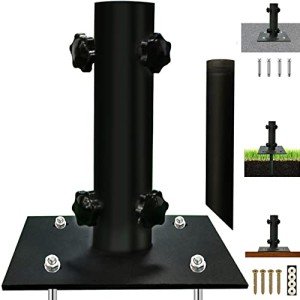 Atsasaye Patio Umbrella Stand with Ground Spike