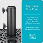 40lb Fillable Patio Umbrella Base Stand, 18in