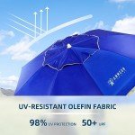 Portable 6.5ft Sun Shade Umbrella with Stand