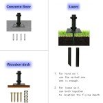 Atsasaye Patio Umbrella Stand with Ground Spike