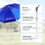 Portable 6.5ft Sun Shade Umbrella with Stand