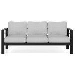 Aluminum Outdoor Couch with Water-Resistant Cushions