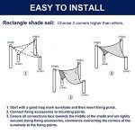 PureFit 10x13 ft Rectangle Sun Shade Sail