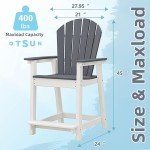OTSUN Outdoor Tall Adirondack Chairs - Set of 2