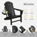 4-Pack Weather-Resistant Folding Adirondack Chairs