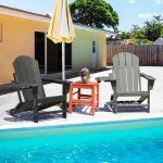 4-Pack Weather-Resistant Folding Adirondack Chairs