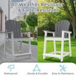 OTSUN Outdoor Tall Adirondack Chairs - Set of 2