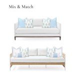 Coastal Floral Indoor Outdoor Pillow Cover, 18"x18