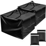 Waterproof Outdoor Cushion Storage Bags - 2 Pack