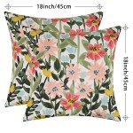 Floral Waterproof Outdoor Pillow Covers - 2 Pack