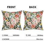 Floral Waterproof Outdoor Pillow Covers - 2 Pack