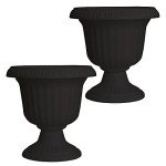 Southern Patio 14 Inch Lightweight Outdoor Planters (2 Pack)