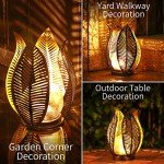 Solar Garden Lights with Crackle Globe Design