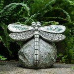 Solar Dragonfly Garden Statue for Outdoor Decor