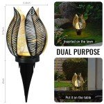 Solar Garden Lights with Crackle Globe Design