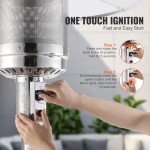 VEVOR 50,000 BTU Outdoor Patio Heater with Table