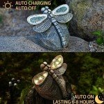 Solar Dragonfly Garden Statue for Outdoor Decor