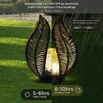 Solar Garden Lights with Crackle Globe Design