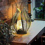 Solar Garden Lights with Crackle Globe Design