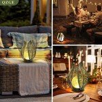 Solar Garden Lights with Crackle Globe Design