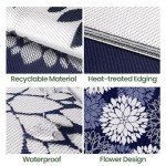 Reversible Waterproof Outdoor Patio Rug - 5' x 8