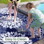 Reversible Waterproof Outdoor Patio Rug - 5' x 8