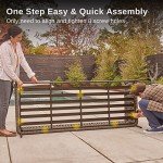 EAST OAK Life Outdoor 3-Seat Sofa with Cushions