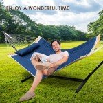 IKARE Heavy Duty Double Hammock with Stand