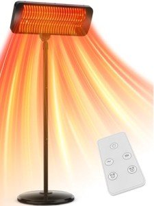 12-Hour Timer Infrared Outdoor Heater with Remote