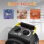 Portable Electric Outdoor Heater with 3 Heat Modes