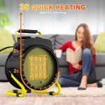Portable Electric Outdoor Heater with 3 Heat Modes