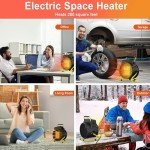 Portable Electric Outdoor Heater with 3 Heat Modes