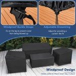 4-Piece Waterproof Outdoor Furniture Cover Set
