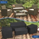 4-Piece Waterproof Outdoor Furniture Cover Set