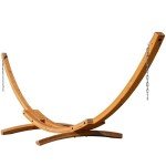 Wooden Arc Hammock Stand for Two, 13 FT