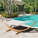 Wooden Arc Hammock Stand for Two, 13 FT