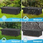 Waterproof Rectangular Patio Table Cover 84”x52”x29”