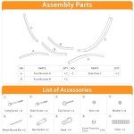 Wooden Arc Hammock Stand for Two, 13 FT
