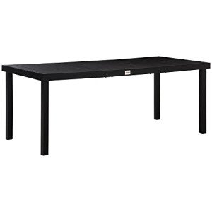Outdoor 75" Dining Table for 8 - Black