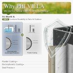 5-Piece Metal Patio Dining Set with Umbrella Hole