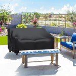 Waterproof 3-Seater Outdoor Sofa Cover with Straps