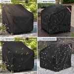 Waterproof Patio Chair Covers - 2 Pack Black