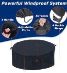 Waterproof Round Patio Furniture Covers, 74" Diameter