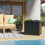 Greesum 31 Gallon Outdoor Resin Deck Box