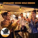 50FT LED Outdoor String Lights with Vintage Bulbs