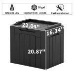 Greesum 31 Gallon Outdoor Resin Deck Box