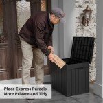 Greesum 31 Gallon Outdoor Resin Deck Box