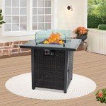 50,000 BTU Propane Fire Pit Table for Outdoors