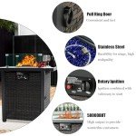 50,000 BTU Propane Fire Pit Table for Outdoors