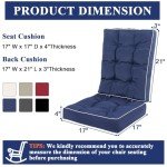 Tufted Rocking Chair Cushions for Patio Furniture